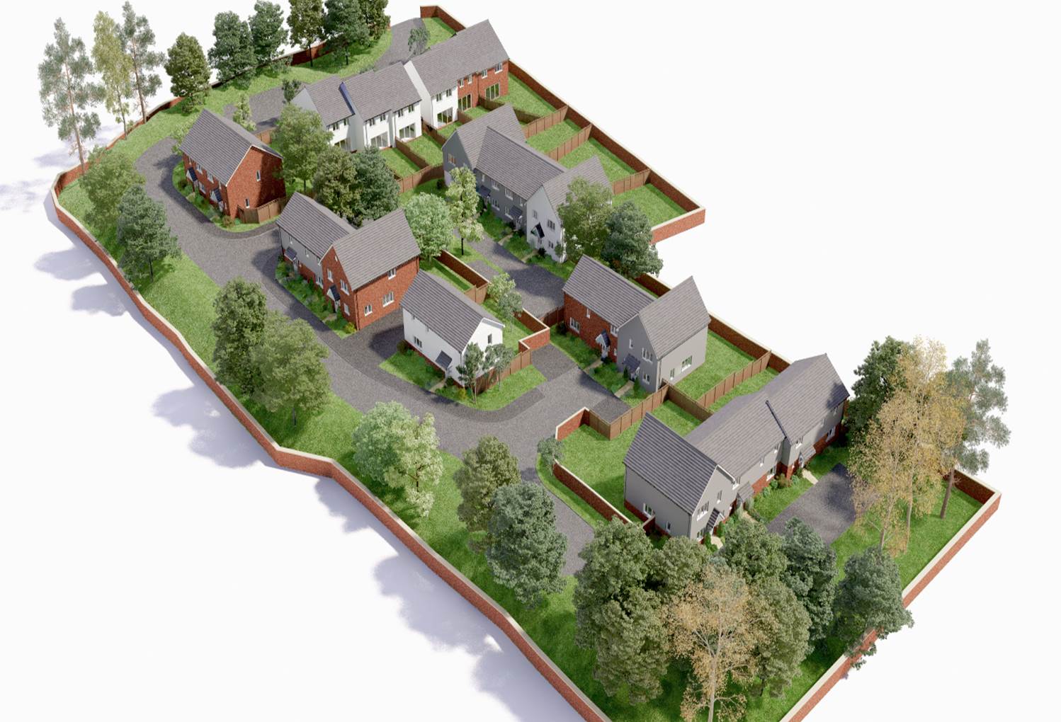 Countrywide developments West Horndon, Essex,, 20 residential houses being built.